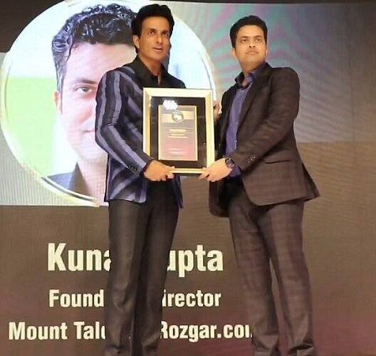 Kunal Gupta Felicitated with Times 40 under 40 Achievers Award for Outstanding Contribution to the Recruitment and Staffing Industry