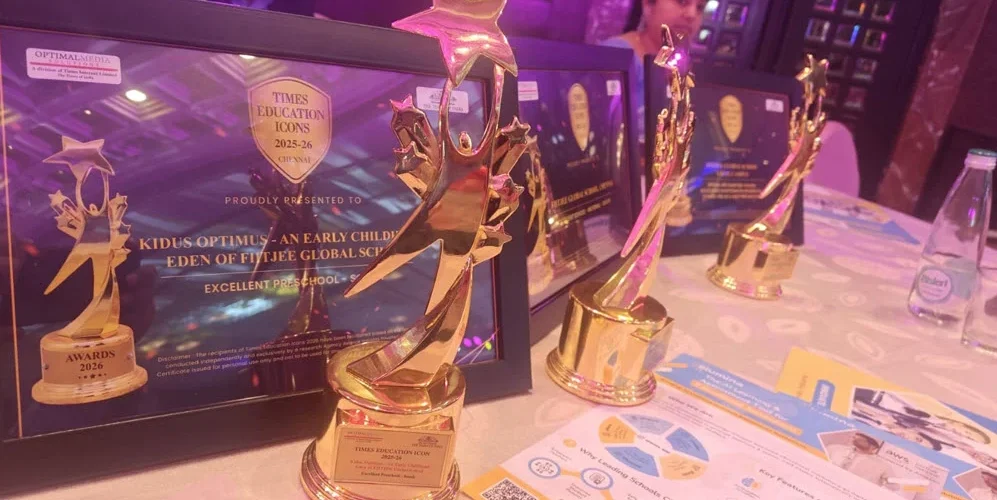 Kidus Optimus from FIITJEE Global School Recognised as Excellent Preschool at Times Education Icons 2025-26