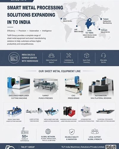 Tailift Group Introduces Intelligent Sheet Metal Processing Solutions to the Indian Market